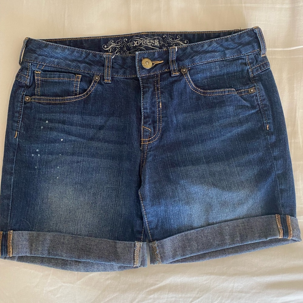 Express denim shorts